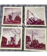 Vintage Photographs Alaska 1960s Fire Trucks Putting Up Totem Pole Puget... - $31.67