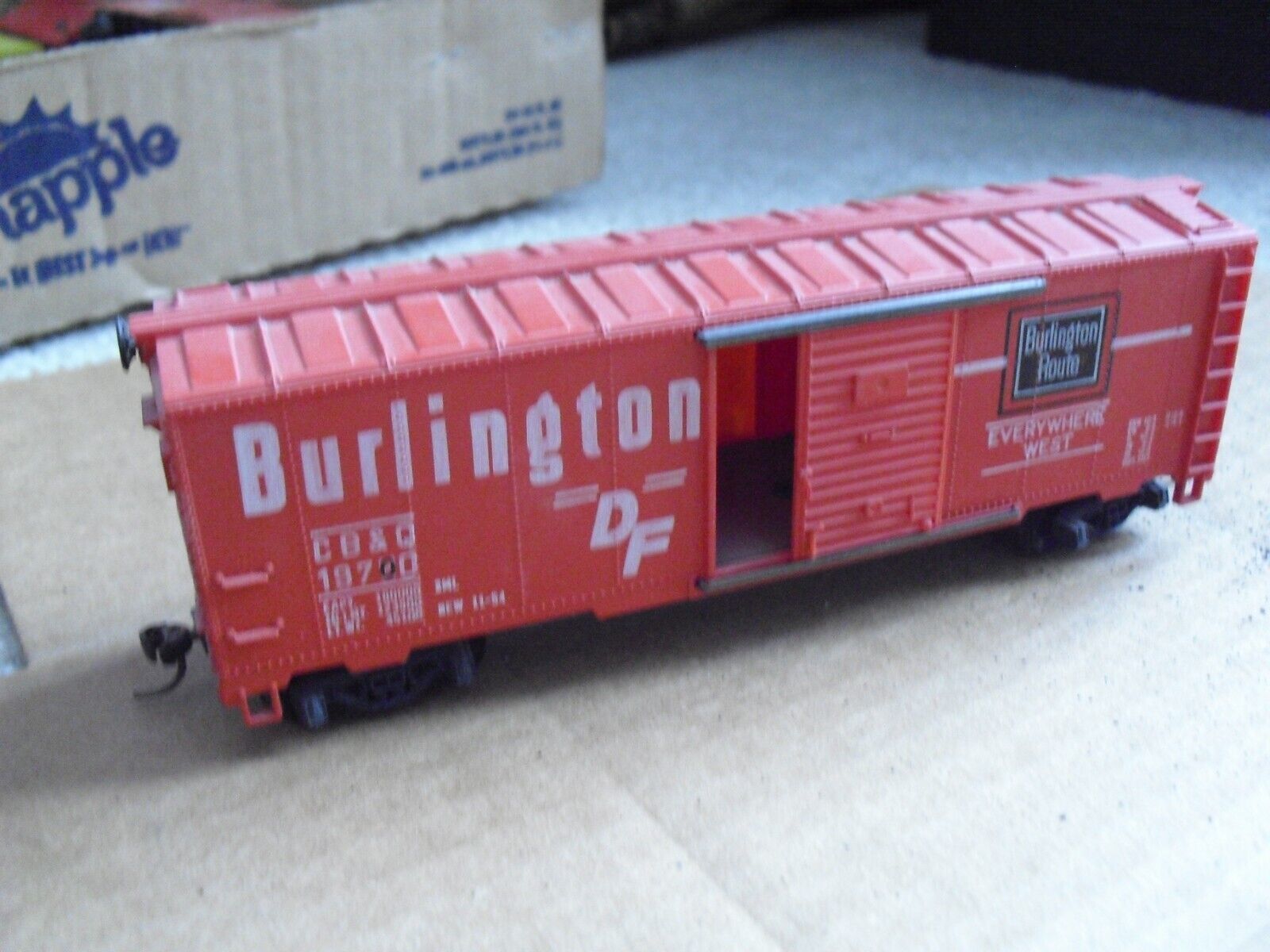 Primary image for Vintage 1970s HO Scale Mantua Burlington Northern CB&Q 19700 Box Car