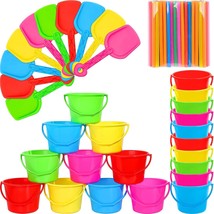 20 Sets Sand Buckets And Shovels Set For Kids Beach Plastic Buckets Beac... - $47.65