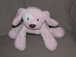 Baby GUND Soft Pink & White Spunky Puppy Dog 58374 Plush Toy Stuffed Animal 8" - £15.81 GBP
