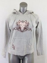 Walt Disney World Hoodie Girls Large Gray Long Sleeve Hooded V Neck Swea... - $7.92