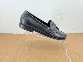 H.S. Trask Mens Dress Shoes Black Leather Dress Slip on Tassel Loafers  ... - $38.22