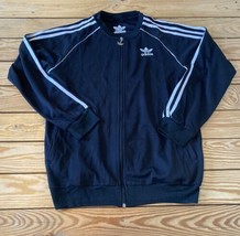 Adidas Men’s Full zip Jacket size L Black B8 - $19.79