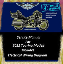 2022 Harley Davidson Touring Models Service Manual Download - $24.95