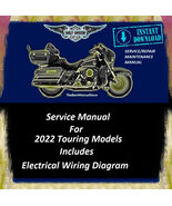 2022 Harley Davidson Touring Models Workshop Service Repair Maintenance ... - $24.95