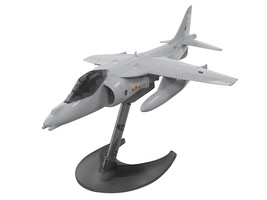 Skill 1 Model Kit Harrier Jump Jet Snap Together Painted Plastic Model Airpla... - $28.25