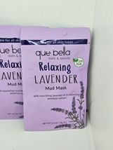 4 Pack Que Bella Bath & Beauty Relaxing Lavender mud mask 0.5 oz/ 15g image 2