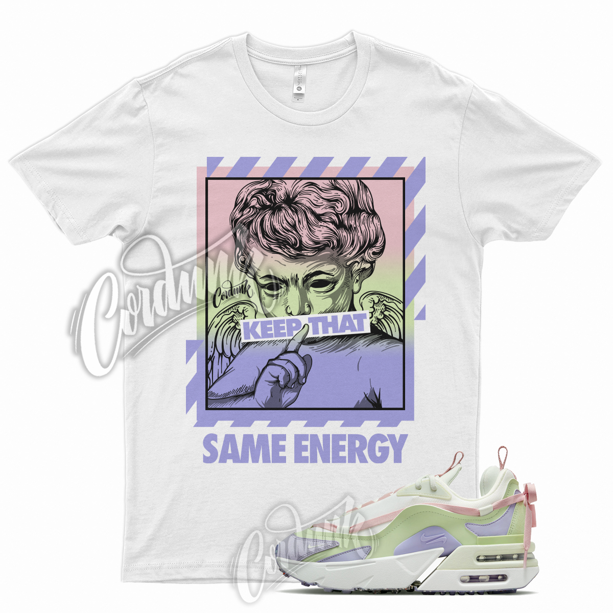 Primary image for ENERGY Shirt for N Air Max Furyosa Pink Green Purple Arctic Soft Dunk Low Ice