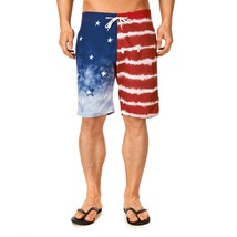 Kr3w Uomo Medicare America USA Stars % Righe Nuoto Surf Board-Shorts Nwt - $26.71