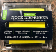  Pop-up Note Dispenser, 3 x 3 Black PEN+GEAR Clear Top - $11.87