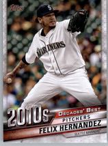 2020 Topps Decades Best Series 2 DB-95 Felix Hernandez  Seattle Mariners - $1.49