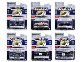 &quot;Hot Pursuit&quot; Set of 6 Police Cars Series 43 1/64 Diecast Model Cars by Greenli - £54.75 GBP