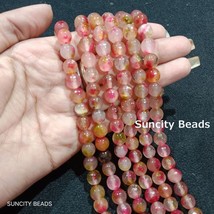 Pink Texture 8MM Agate Beads - £15.64 GBP