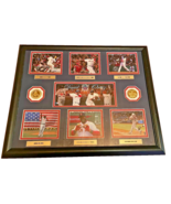 Boston Red Sox David Ortiz DANBURY MINT Large Memorabilia Plaque w/ 2 Co... - $1,434.87 MXN