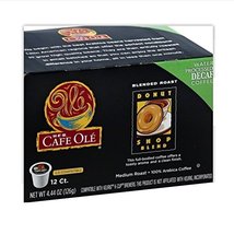 HEB Cafe Ole Donut Shop Blend Coffee DECAF 12 CT Pods - 1 Box - £14.20 GBP