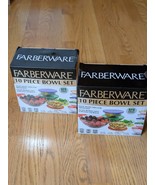 FABERWARE 20 Pieces Total in 2 NEW Sets (10 Bowls &amp; 10 Lids) See Desc. F... - $23.42 CAD