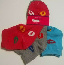 Women&#39;s Fancy Assorted Designs-3 Colors ankle socks 9-11 cotton blend  3 Pack - £2.33 GBP