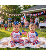 America 250 Baby Patriotic Outfit - 2026 250th Anniversary Infant Romper... - $20.00+