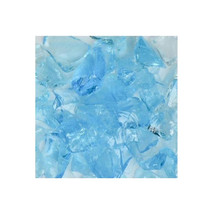 Recycled Chunky Glass, Crystal Turquoise - Medium - 0.5-1 in. - 1 lbs - $529.53 MXN