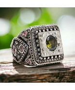 Ottoman Majesty Peridot &amp; Ruby Ring - $149.99