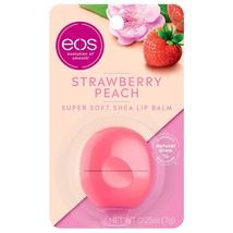 eos Super Soft Shea Sphere Lip Balm - Strawberry Peach | Deeply Hydrates and Sea - £31.96 GBP