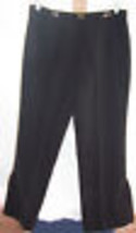 Tibaldi Black Dress Pants Misses Size 14 Polyester High Rise - $19.79