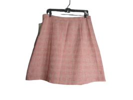 Apt 9 Textured Tweed Lined Skirt Womens Size 12 Pink White New - $24.74