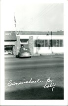 RPPC  Carmichael California Post Office Branch Street View CA UNP Postcard - £11.83 GBP