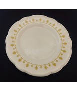 Buffalo China Dessert Plate Scalloped Edge Restaurant Ware Yellow Leaf S... - £13.58 GBP