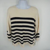 Charter Club  Boatneck Pullover Sweater Large 3/4 Sleeve NWT $59.50 - $15.84