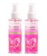  Clair Beauty Rosewater &amp; Coconut Facial Mist Ultra Hydrating 5 fl. oz e... - $19.00