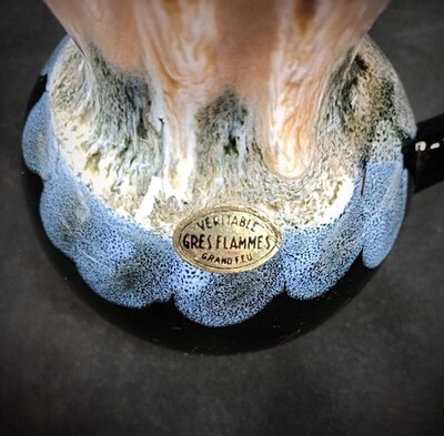 Pitcher "Savines les Lacs" Genuine High-Fired Flame Glazed Stoneware - 2Y210 Item image 5