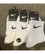 Men’s Size 9 White 3 Pair Socks . New. - $199.52 MXN