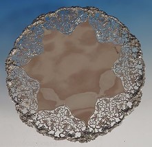 Chased & Pierced Vine by Ehp & Co. English Sterling Silver Cake Plate (#0878) - $2,821.50