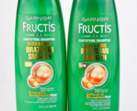 Garnier Fructis Shine Brazilian Smooth Fortifying Shampoo 13 Fl Oz Each ... - £23.16 GBP