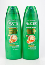 Garnier Fructis Shine Brazilian Smooth Fortifying Shampoo 13 Fl Oz Each Lot Of 2 - £23.09 GBP
