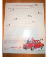 Vintage Renault Dauphine Print Magazine Advertisement 1961 - €5,16 EUR