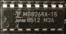 Fujitsu 4164 dram for XT 64k x 1 150ns MB8264A-15 1 piece - $1.98