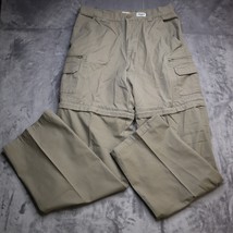 Magellan Pants Men 33 Khaki Sportwear Convertible Shorts Cargo Zip Athle... - $25.72