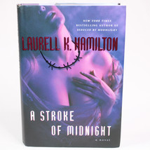 SIGNED A Stroke Of Midnight By Laurell K Hamilton Hardcover Book With DJ... - $8.79