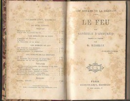 Gabriele D&#39;Annunzio Le Feu Novel 1900 Italian Literature Antique Book - £73.60 GBP