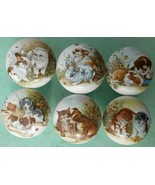 Ceramic Cabinet Knobs Kittens &amp; Bunnies (6) - £19.36 GBP