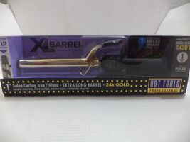 Hot Tools Salon Curling Iron / Wand - EXTRA LONG BARREL 24k Gold 1&quot; Barr... - $1,089.45 MXN