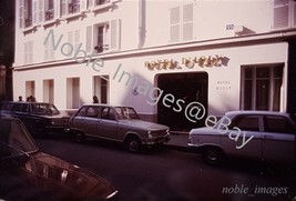 1970 Hotel D&#39;Isly Street View Cars People Paris Kodachrome 35mm Slide - £2.72 GBP