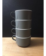 Vintage 70s Northwest Airlines Grey Inflight Coffee Service Cups (set of 4) - $468.00 MXN