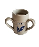 Williamsburg Pottery 3 Handle Mug Container Vase Cobalt Blue Stoneware V... - £35.35 GBP