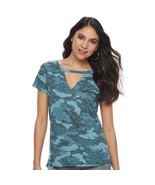 Women&#39;s Rock &amp; Republic® V-Neck Cutout Tee NWT - $21.36