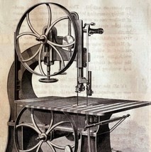 Patent Band Saw 1876 Worlds Fair Centennial Expo Victorian Woodcut DWAA3B - €60,79 EUR