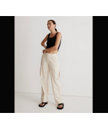 Madewell NWT Womens Size 24 Ivory Low Slung Straight Fit Cargo Pants Poc... - $62.10 CAD