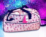 Betsey Johnson Designer Carry On Rolling Duffel Bag In Flamingo Strut RV... - £97.08 GBP